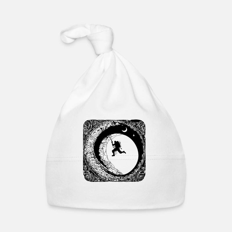 Bergsteiger auf dem Mond Baby Bio-Mütze