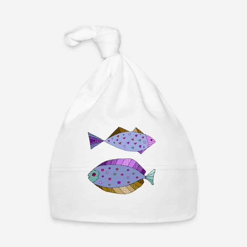 Fishes Organic Baby Cap