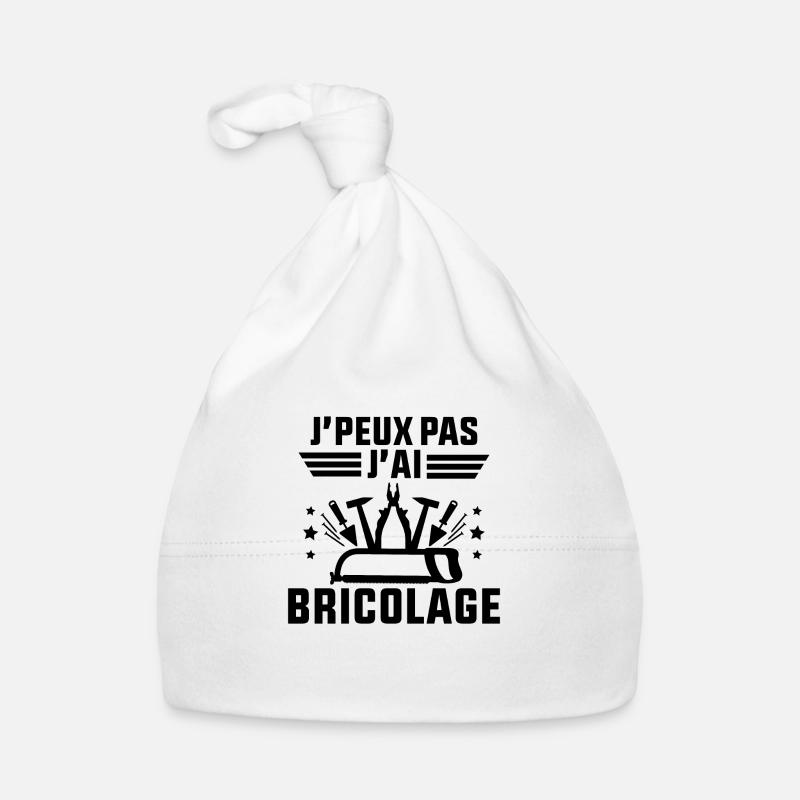 J'Peux Pas J'ai Bricolage Bonnet bio Bébé