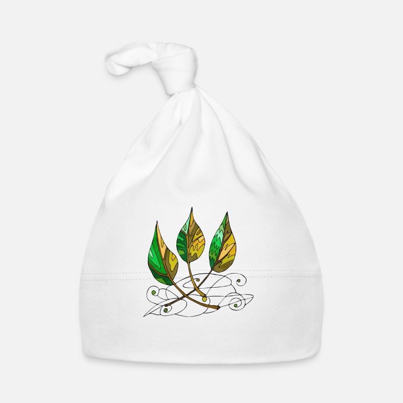 foglie Cappellino ecologico per neonato