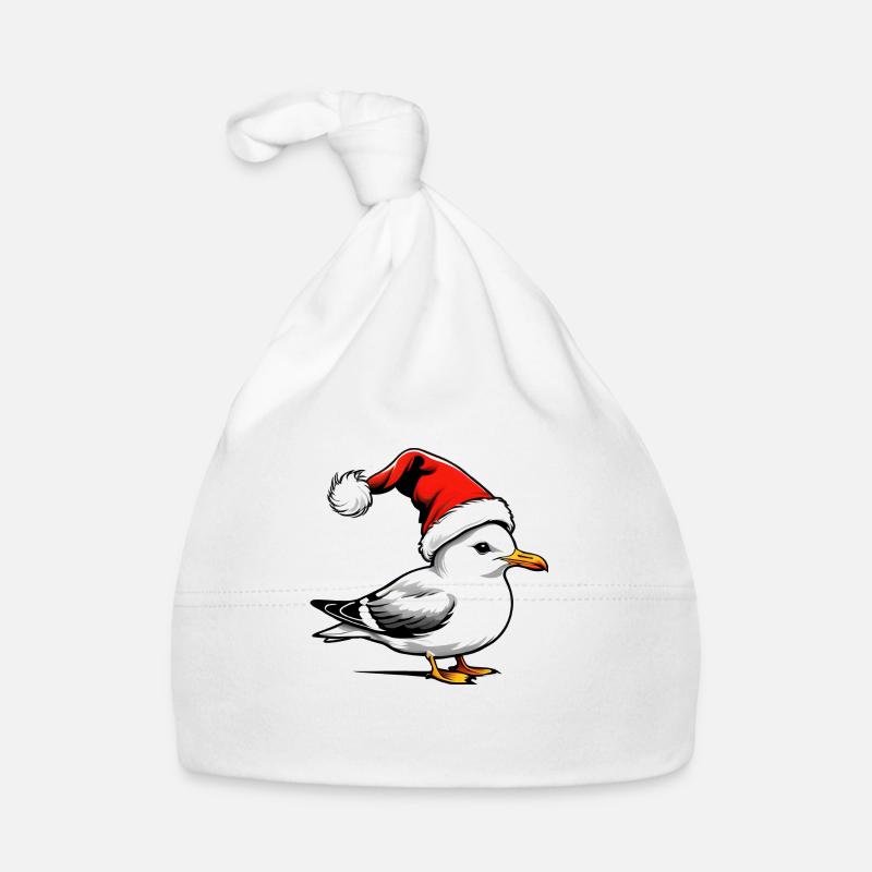 Mouette de Noël avec chapeau Bonnet bio Bébé