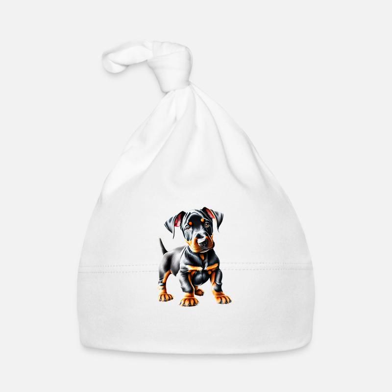 Chien doberman Chiot Doberman dresseur de doberman Bonnet bio Bébé