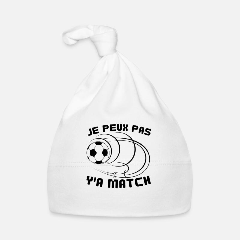 Je peux pas y'a match Bonnet bio Bébé