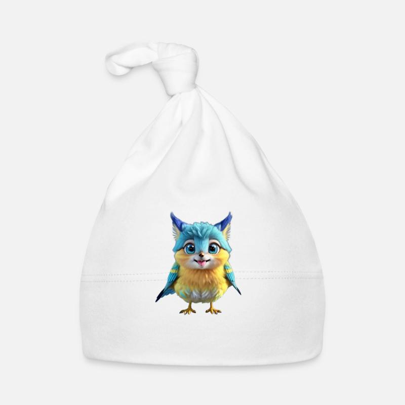 Oiseau jaune mignon Bonnet bio Bébé