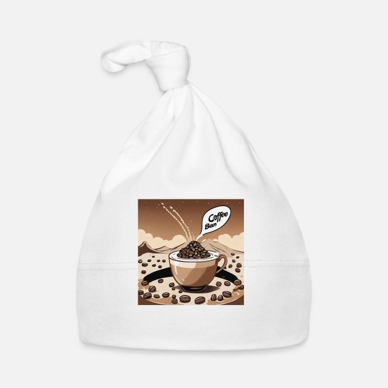 Coffee Bean Art Organic Baby Cap