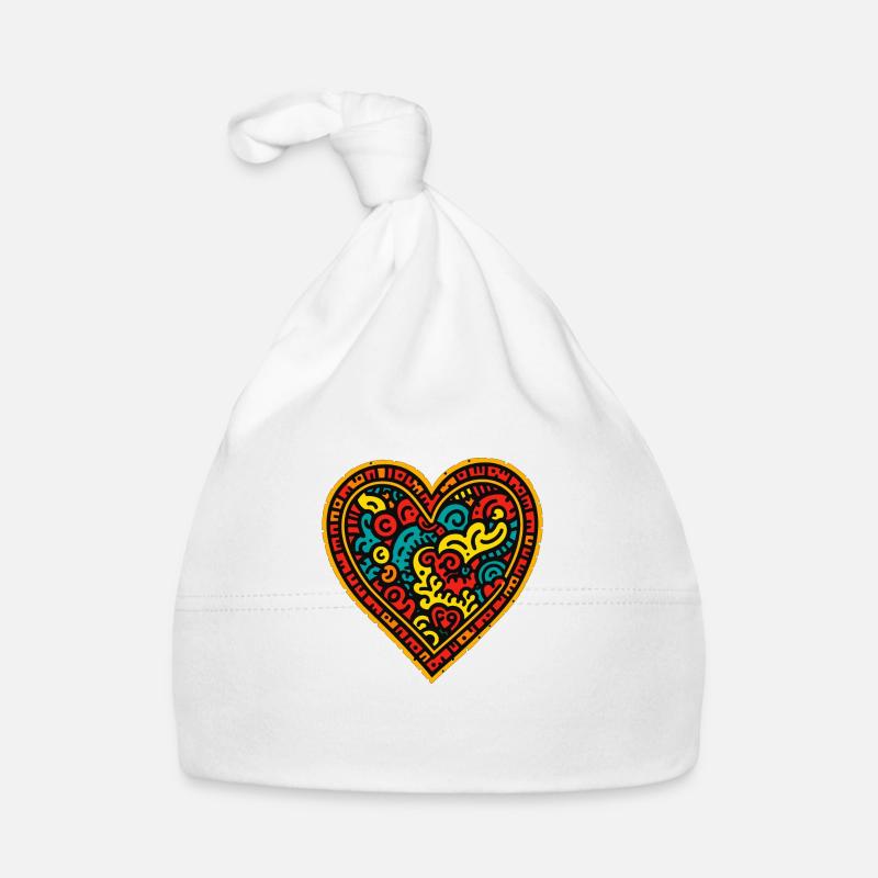 Herz Liebe Baby Bio-Mütze