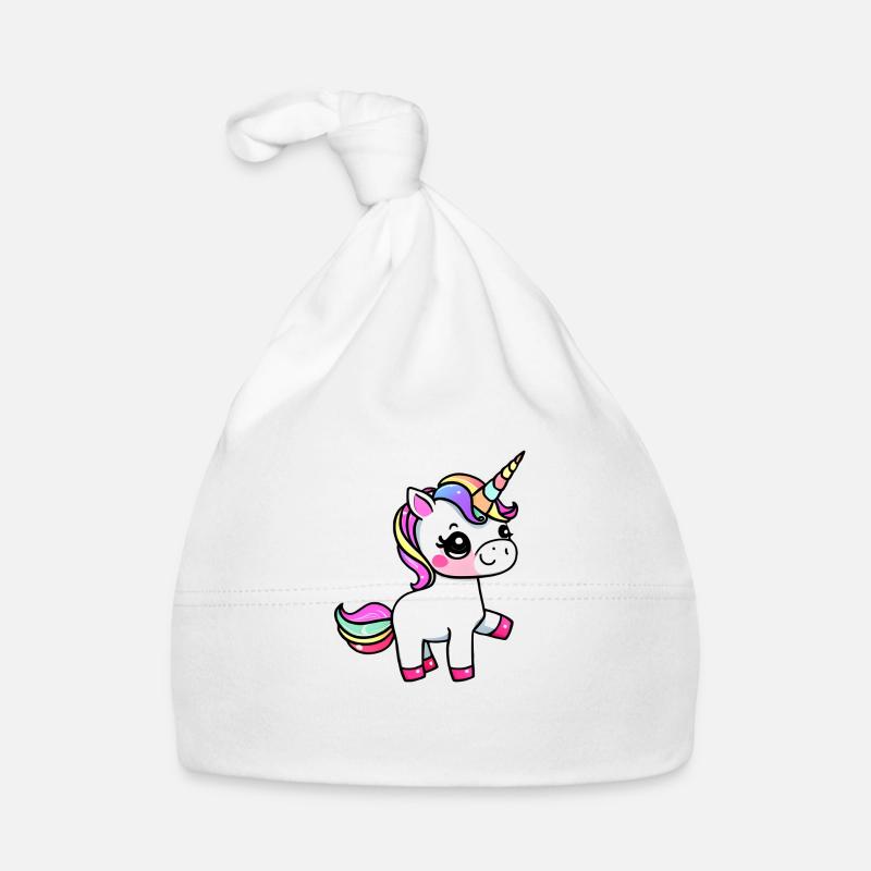 Einhorn Fabeltier Mädchen Einhörner Baby Bio-Mütze