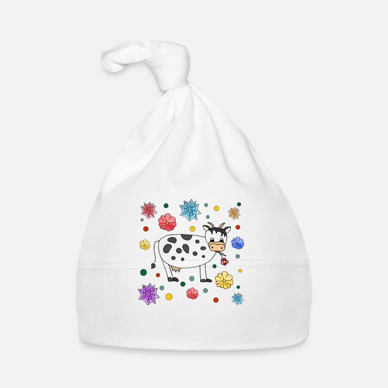 Kuh Baby Bio-Mütze