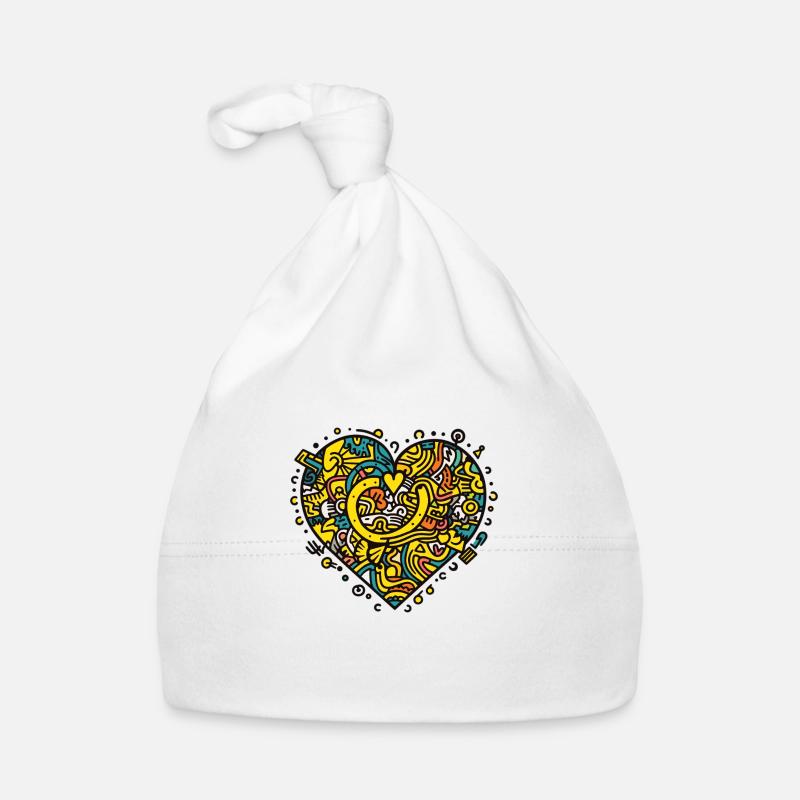 Herz Liebe Baby Bio-Mütze