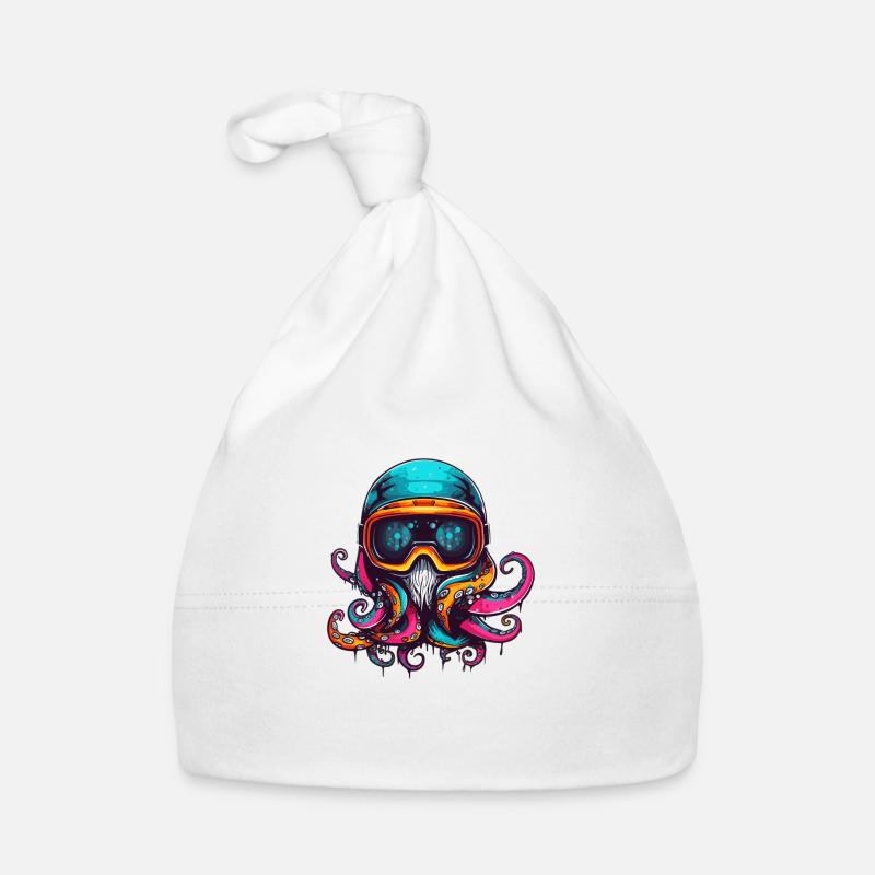 Octopus Wintersport Baby Bio-Mütze