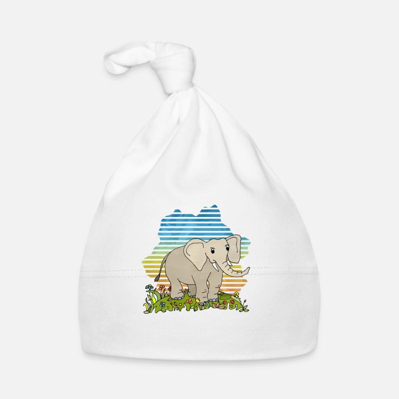 Éléphant Bonnet bio Bébé