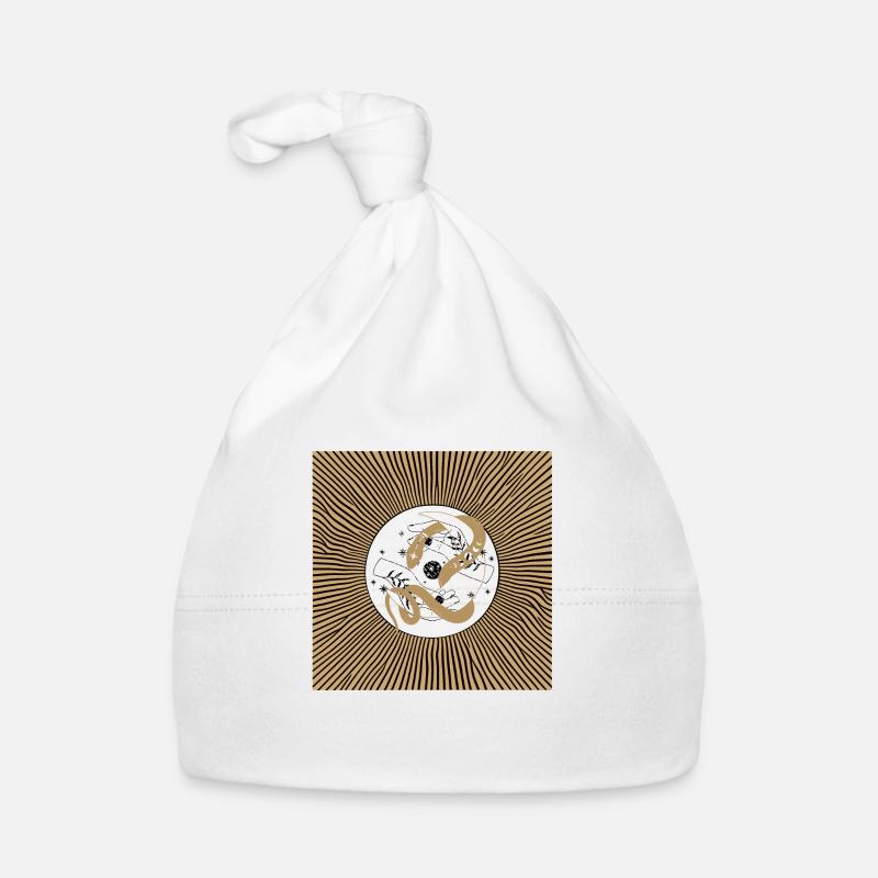 Goldene Zauberschlange Baby Bio-Mütze