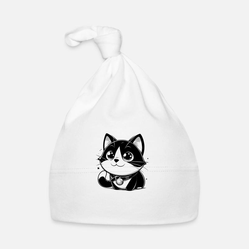 Anime Style Cat Organic Baby Cap