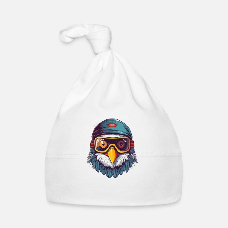 Adler Winter Schnee Baby Bio-Mütze