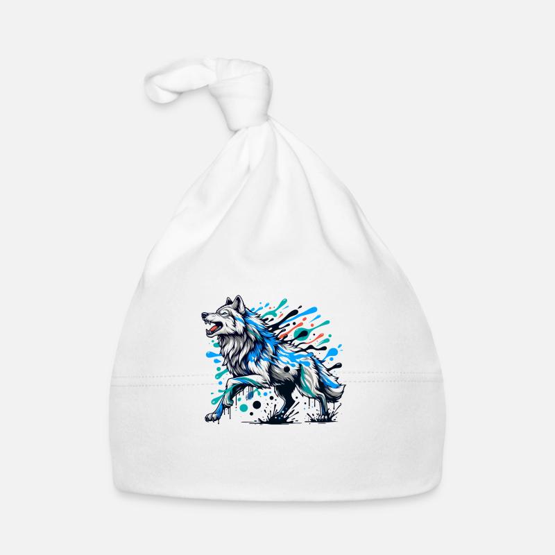 Beau loup Bonnet bio Bébé