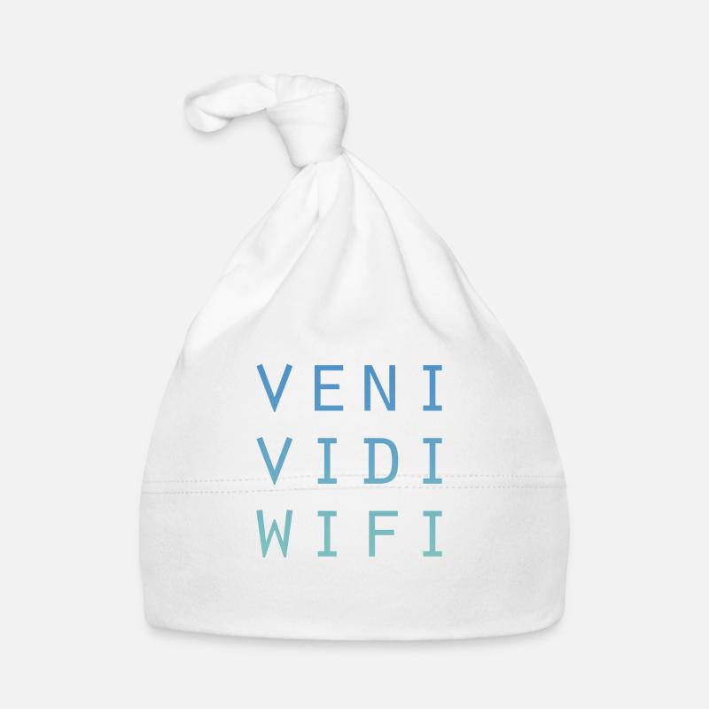 Veni Vidi Wifi (einfach) Baby Bio-Mütze