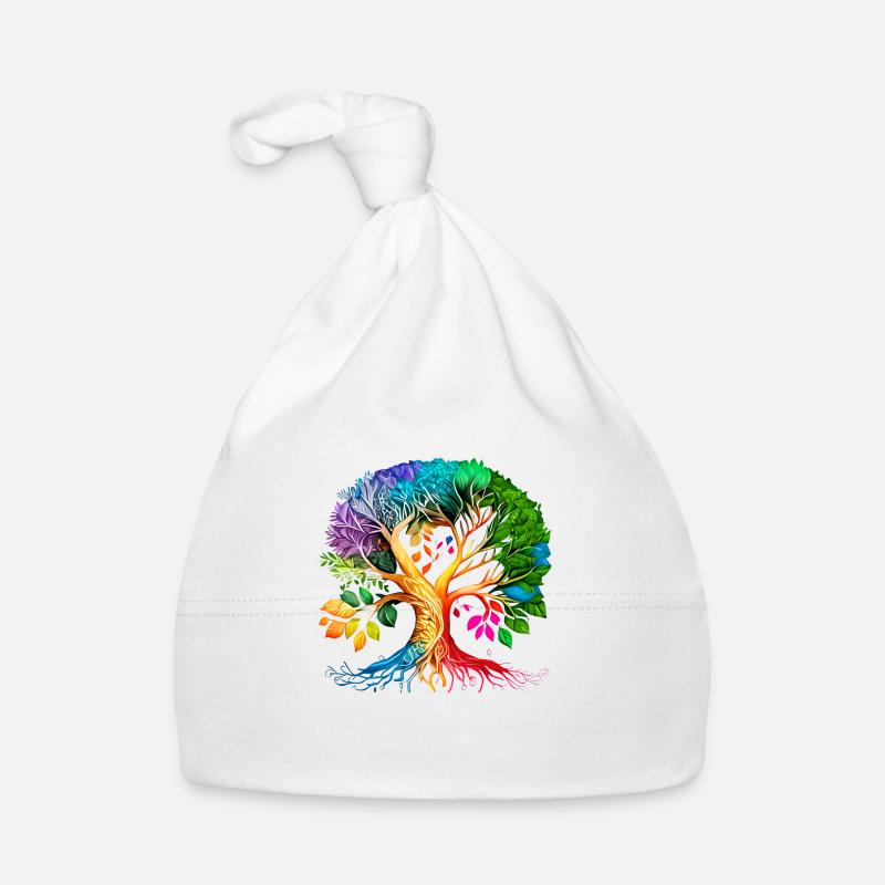Lebensbaum Keltischer Baum des Lebens Meditation Baby Bio-Mütze