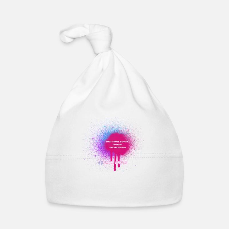 Spry - Graffiti - Baby Bio-Mütze - Weiß