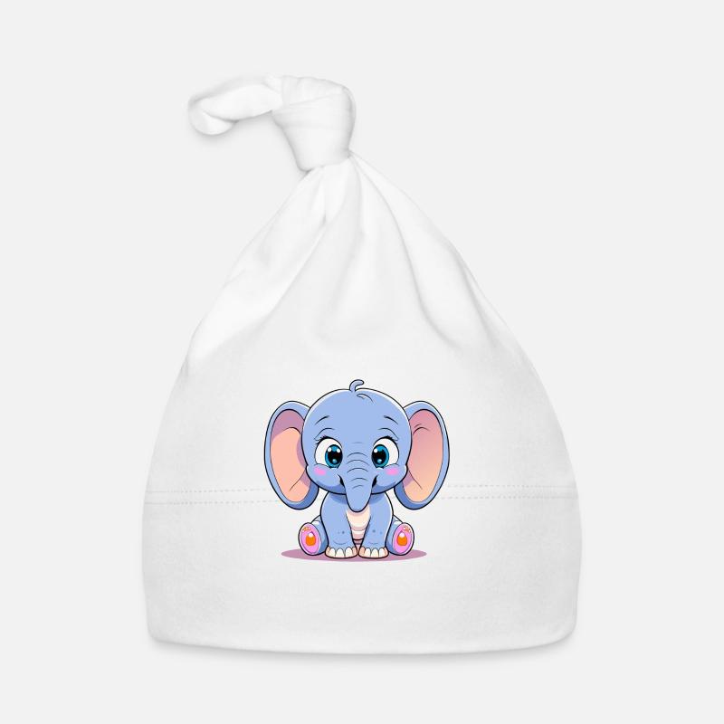 éléphant mignon Bonnet bio Bébé