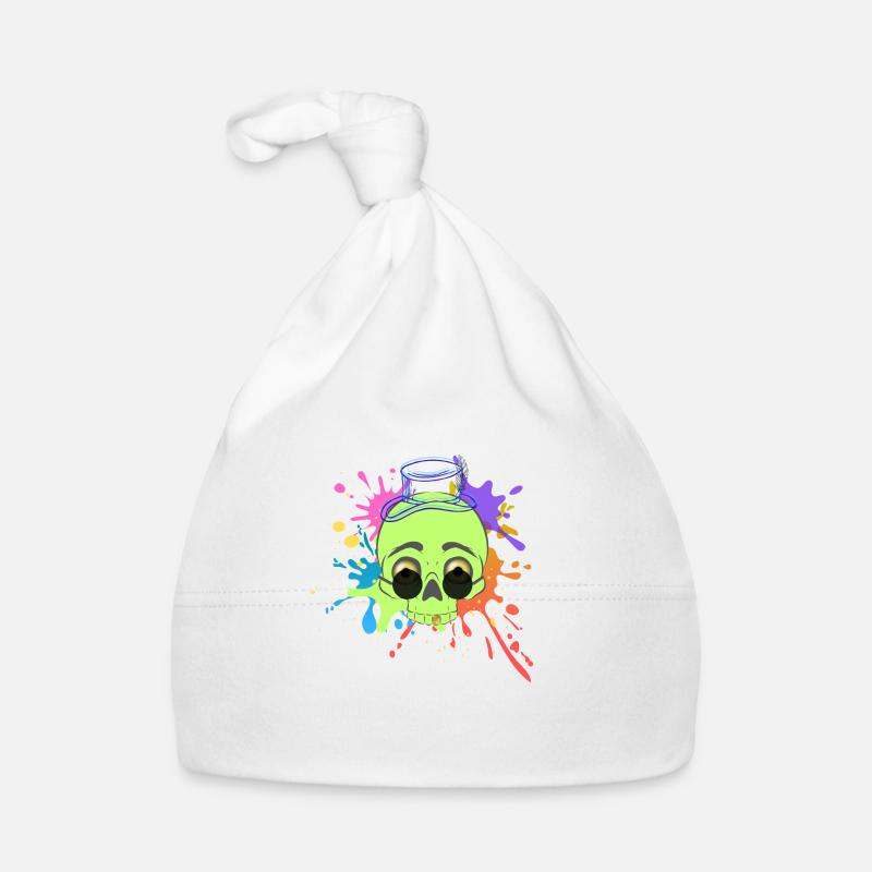 Splash Skull Organic Baby Cap