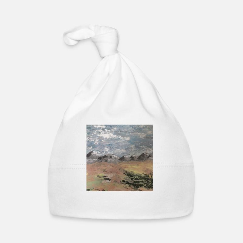 Landschaft mit Bergen Baby Bio-Mütze