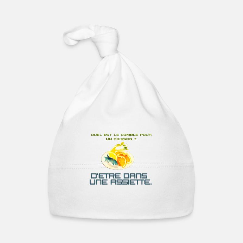 Blague de poisson Bonnet bio Bébé