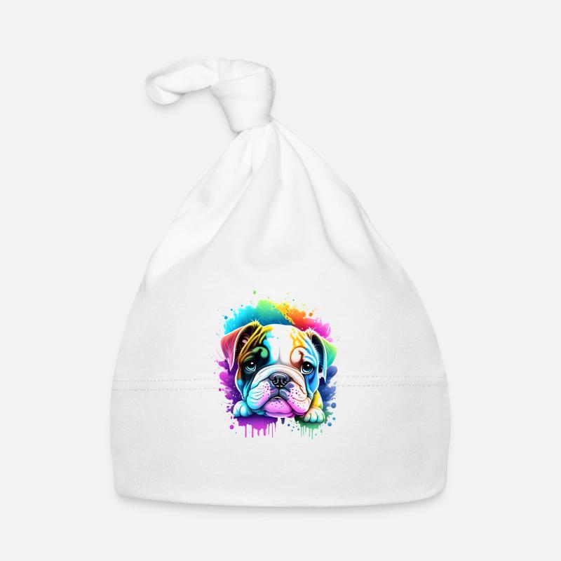 Bouledogue Chiens Propriétaire De Chien Propriétaire De Chien Bonnet bio Bébé