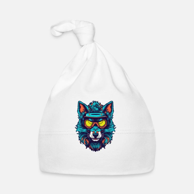 Wolf Brille Baby Bio-Mütze