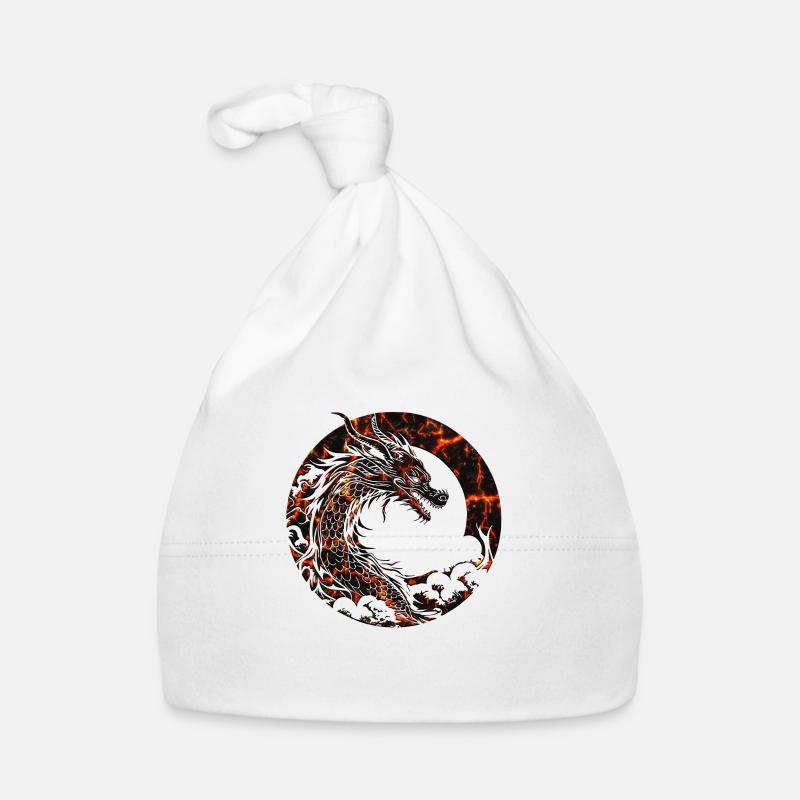 Fantasy Drache Anime Drachenkopf Mythisches Reptil Baby Bio-Mütze