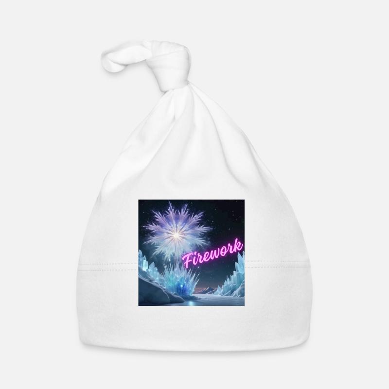 Firework - Baby Bio-Mütze - Weiß