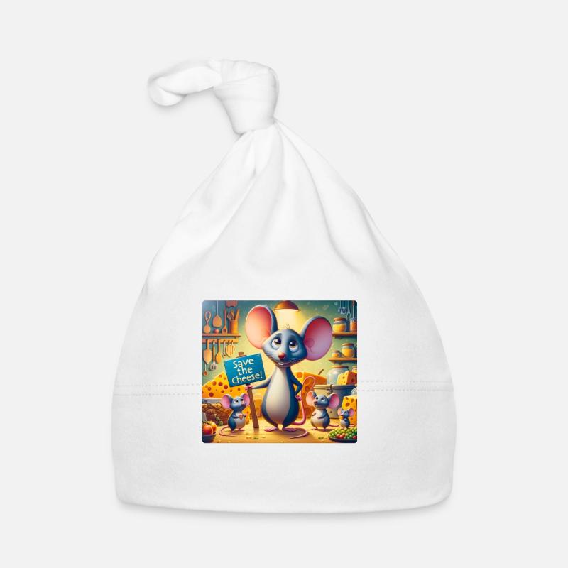 Famille de souris Bonnet bio Bébé