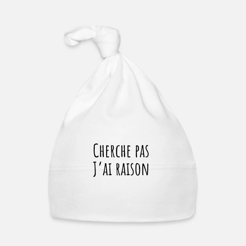 cherche pas j ai raison Bonnet bio Bébé