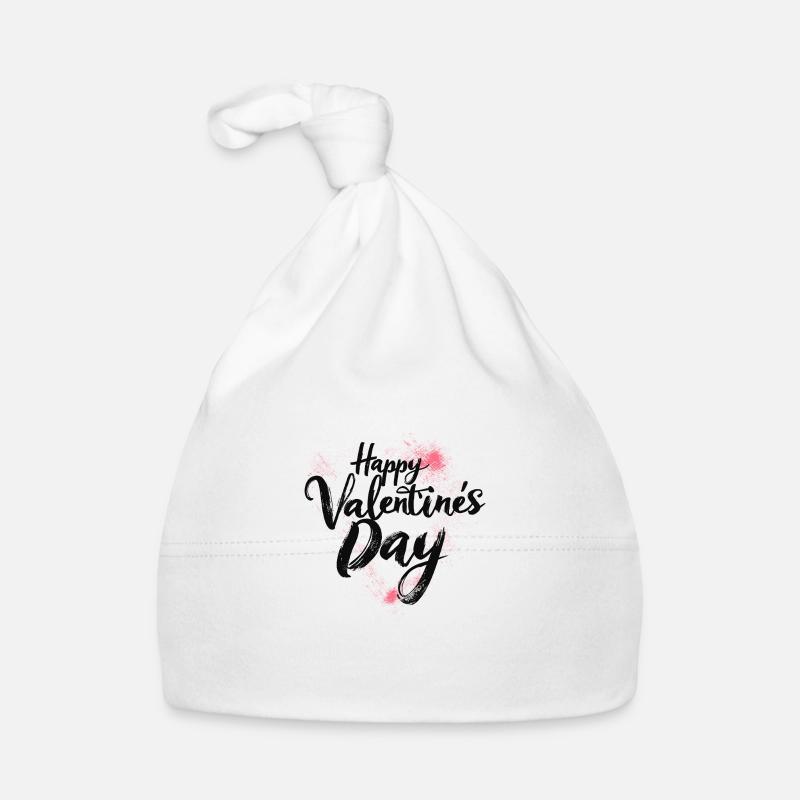Élégante Saint-Valentin - Chic Love Script Bonnet bio Bébé