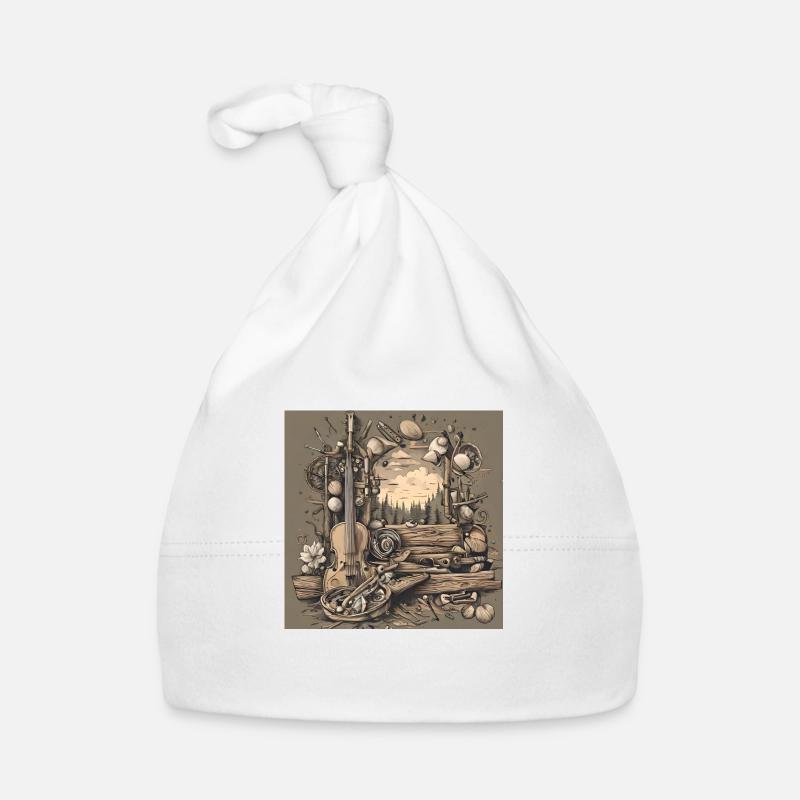 Cello Art - Baby Bio-Mütze - Weiß