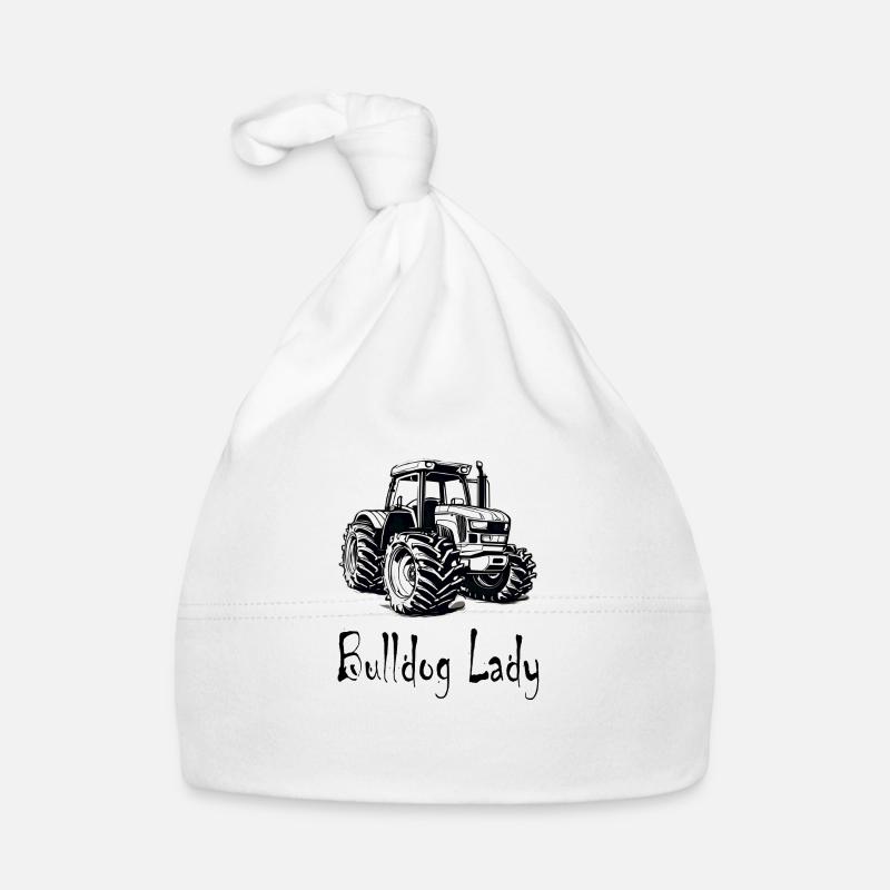 Bulldog Lady Baby Bio-Mütze