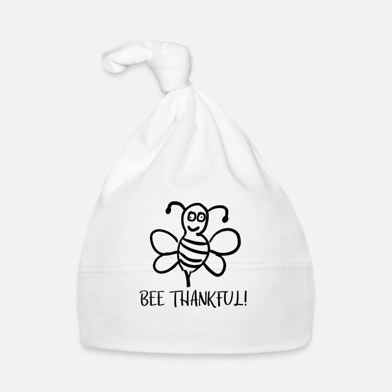 Bee Thankful Be Thankful Bee Organic Baby Cap