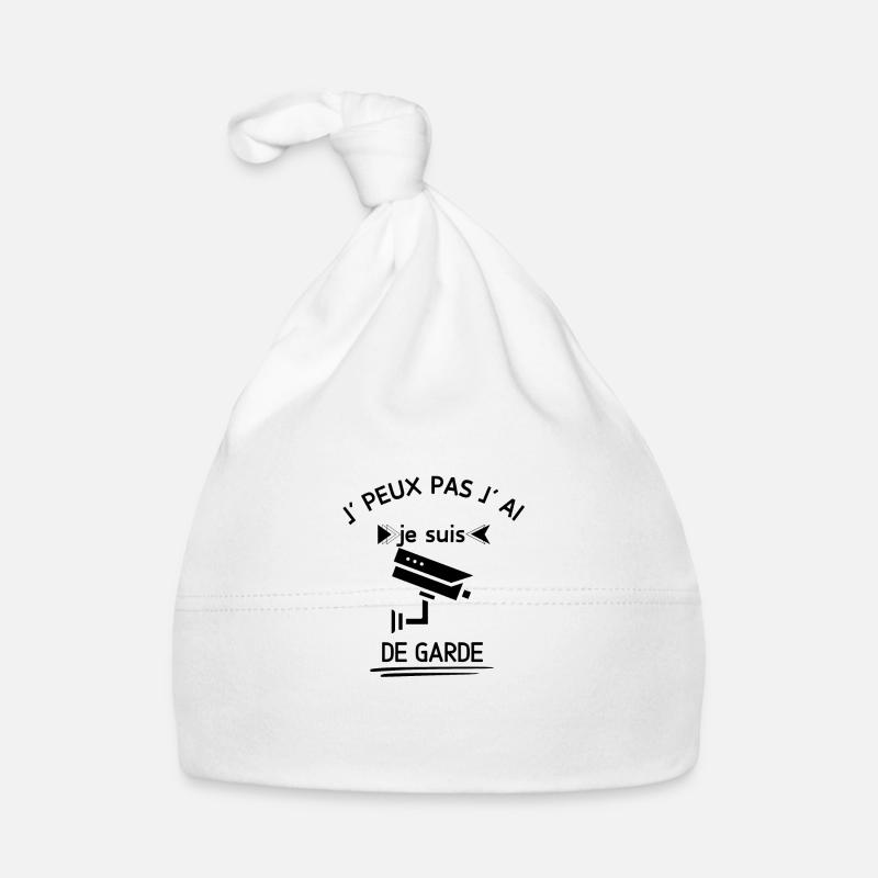 je peux pas je suis de garde Bonnet bio Bébé