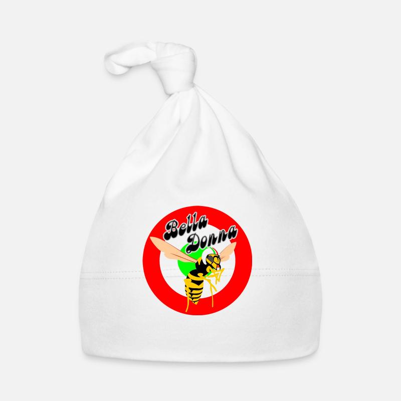 Hveps Mod Target Red Roundel bella donna Babyhue af økologisk bomuld