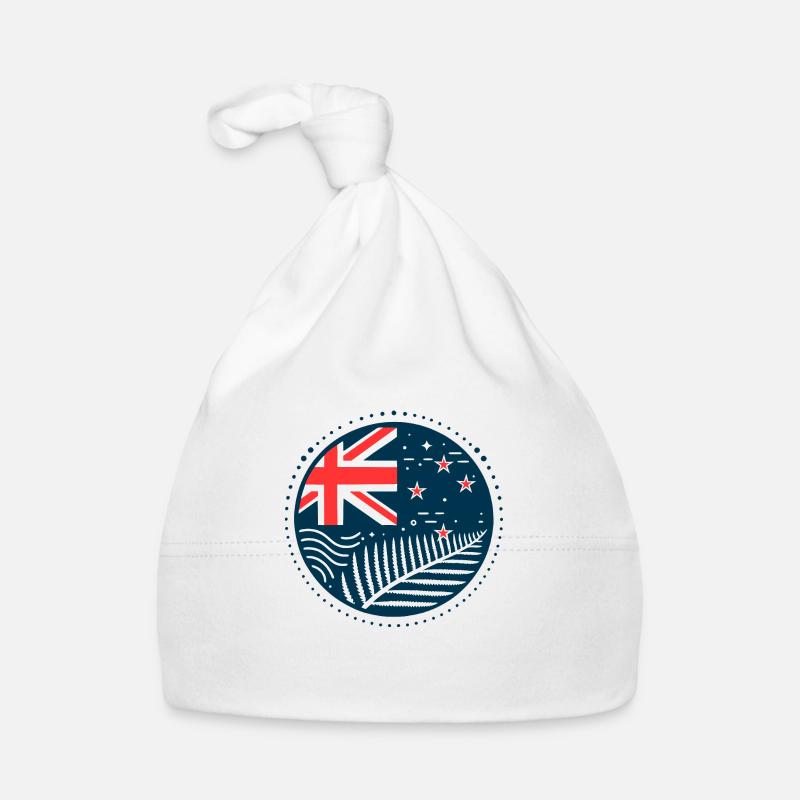 Nouvelle-Zélande Aotearoa Kiwi 7 Bonnet bio Bébé