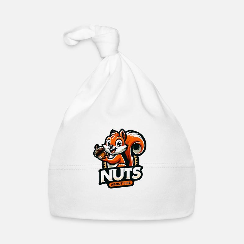 Nuts about Life - Organic Baby Cap - white