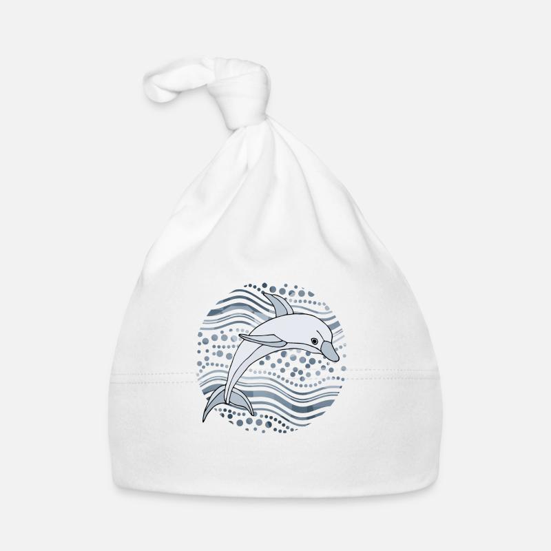 Dolphin Organic Baby Cap