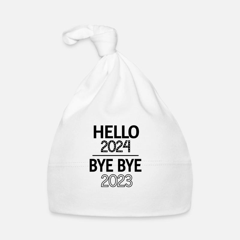 Hello 2024 Bye Bye 2023 Baby Bio-Mütze