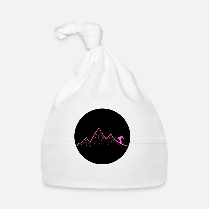 Ski dich frei! (pink) Baby Bio-Mütze