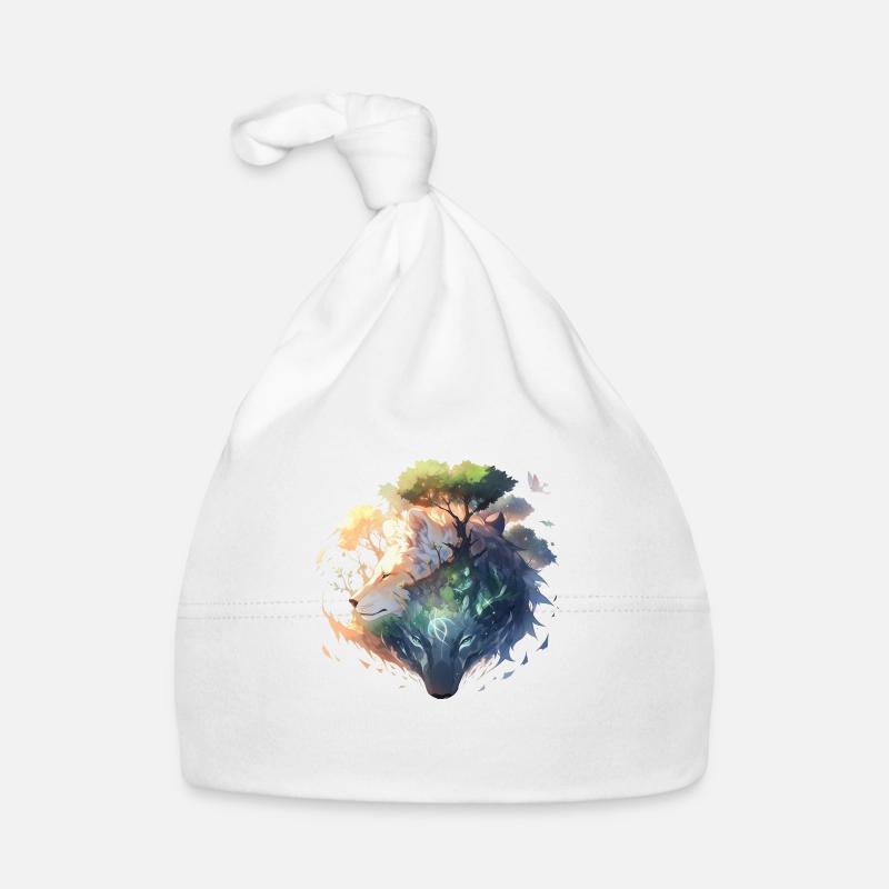 Wölfe Baby Bio-Mütze