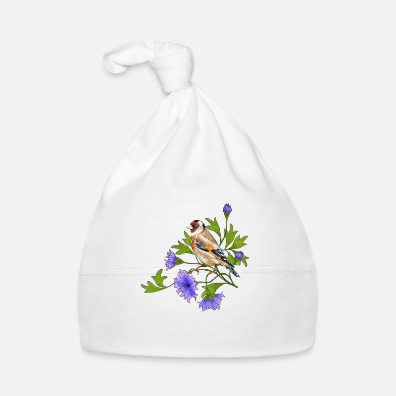 Bunter Vogel Baby Bio-Mütze
