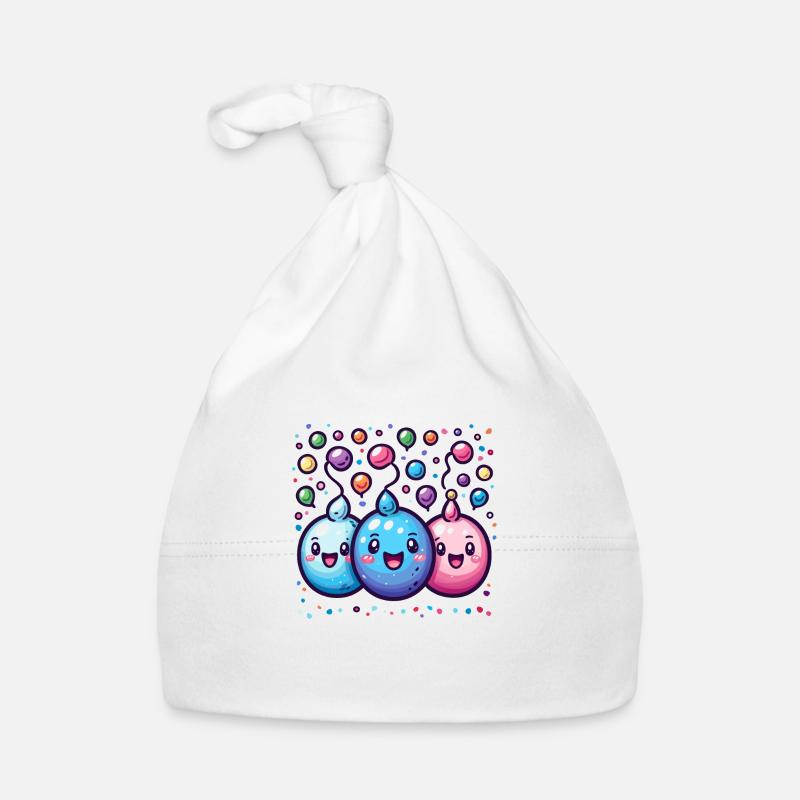 Fasnachtsfreude mit Konfetti Baby Bio-Mütze