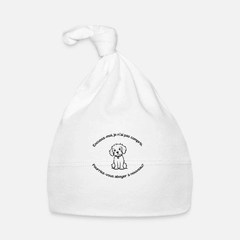 Pourriez-vous abboyer à nouveau ? Bonnet bio Bébé