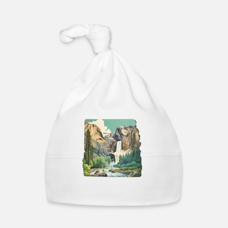 Wunder schöne Berglandschaft Baby Bio-Mütze