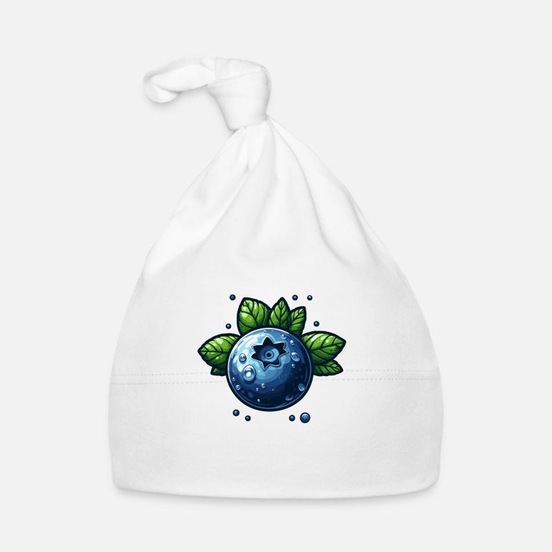 Blueberries wet berry Organic Baby Cap