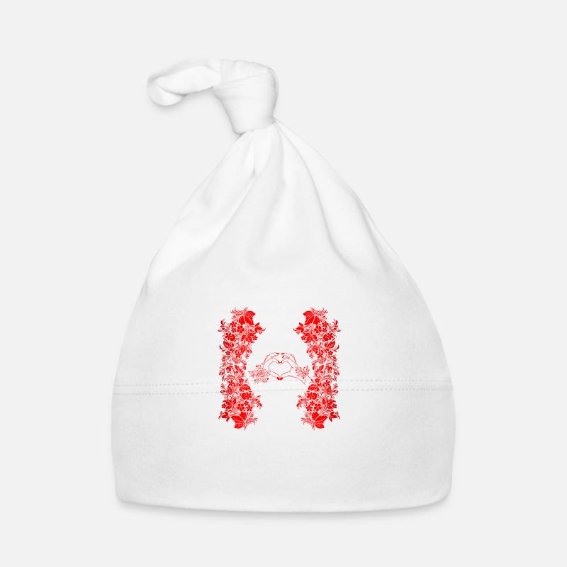 Le pouvoir des fleurs - Bonnet bio Bébé - blanc